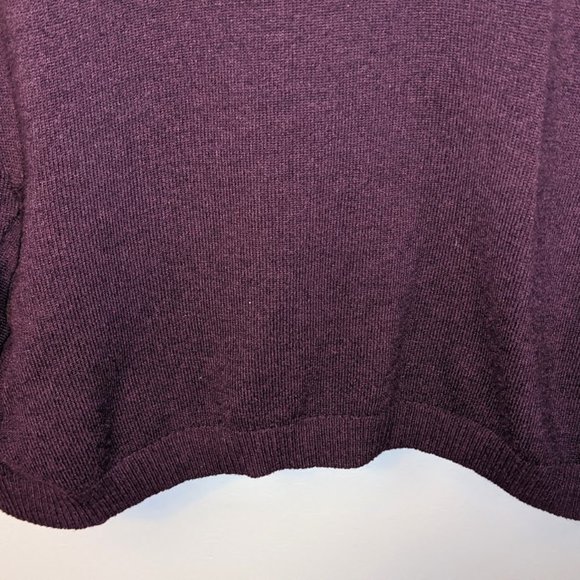 Urban Heritage Soft Burgundy V Neck Sweater - Picture 4 of 8